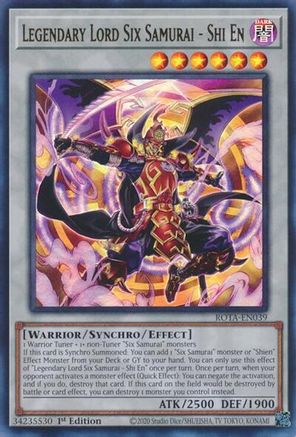 Image of Legendary Lord Six Samurai - Shi En [ROTA-EN039] Ultra Rare