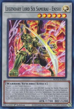 Image of Legendary Lord Six Samurai - Enishi [ROTA-EN040] Super Rare