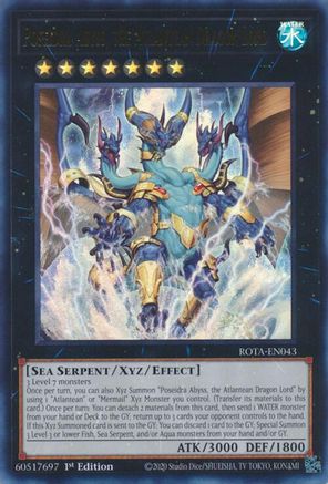 Image of Poseidra Abyss, the Atlantean Dragon Lord [ROTA-EN043] Ultra Rare