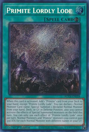 Image of Primite Lordly Lode [ROTA-EN058] Secret Rare