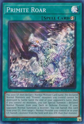 Image of Primite Roar [ROTA-EN059] Super Rare