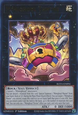 Image of Mimighoul Throne [ROTA-EN094] Ultra Rare