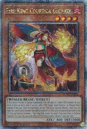 Image of Fire King Courtier Ulcanix (Quarter Century Secret Rare) [ROTA-EN098] Quarter Century Secret Rare