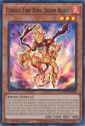 Image of Cursed Fire King Doom Burst [ROTA-EN099] Super Rare