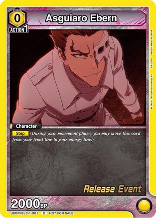 Image of Asguiaro Ebern (UEPR/BLC-1-001) - UE01BT BLEACH ThousandYear Blood War Release Event Cards