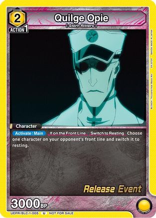 Image of Quilge Opie (005) (UEPR/BLC-1-005) - UE01BT BLEACH ThousandYear Blood War Release Event Cards