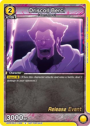 Image of Driscoll Berci (UEPR/BLC-1-009) - UE01BT BLEACH ThousandYear Blood War Release Event Cards