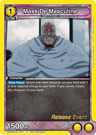 Image of Mask De Masculine (UEPR/BLC-1-017) - UE01BT BLEACH ThousandYear Blood War Release Event Cards