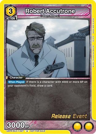 Image of Robert Accutrone (UEPR/BLC-1-027) - UE01BT BLEACH ThousandYear Blood War Release Event Cards