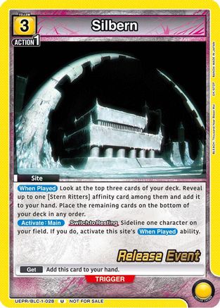 Image of Silbern (UEPR/BLC-1-028) - UE01BT BLEACH ThousandYear Blood War Release Event Cards