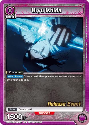 Image of Uryu Ishida (UEPR/BLC-1-034) - UE01BT BLEACH ThousandYear Blood War Release Event Cards