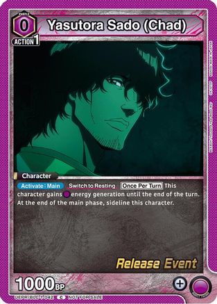 Image of Yasutora Sado (Chad) (UEPR/BLC-1-042) - UE01BT BLEACH ThousandYear Blood War Release Event Cards