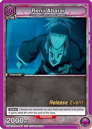 Image of Renji Abarai (045) (UEPR/BLC-1-045) - UE01BT BLEACH ThousandYear Blood War Release Event Cards