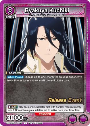 Image of Byakuya Kuchiki (049) (UEPR/BLC-1-049) - UE01BT BLEACH ThousandYear Blood War Release Event Cards