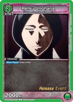 Image of Retsu Unohana (072) (UEPR/BLC-1-072) - UE01BT BLEACH ThousandYear Blood War Release Event Cards