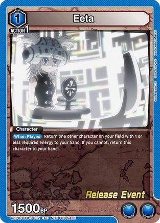 Image of Eeta (UEPR/HTR-1-002) - UE02BT HUNTER X HUNTER Release Event Cards