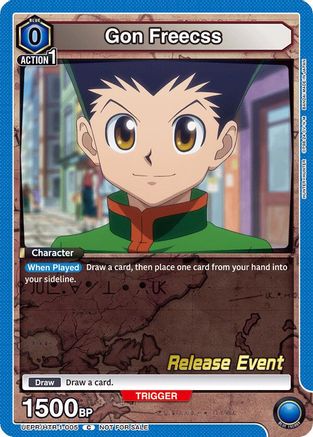 Image of Gon Freecss (005) (UEPR/HTR-1-005) - UE02BT HUNTER X HUNTER Release Event Cards