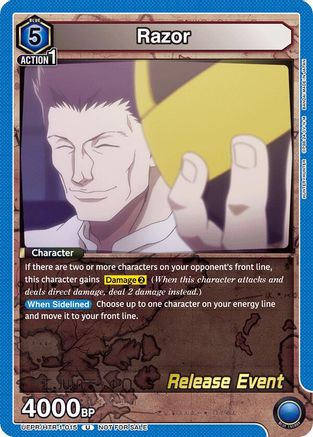 Image of Razor (015) (UEPR/HTR-1-015) - UE02BT HUNTER X HUNTER Release Event Cards