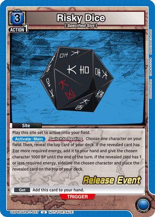 Image of Risky Dice (027) (UEPR/HTR-1-027) - UE02BT HUNTER X HUNTER Release Event Cards