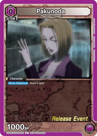 Image of Pakunoda (UEPR/HTR-1-041) - UE02BT HUNTER X HUNTER Release Event Cards