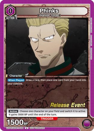 Image of Phinks (UEPR/HTR-1-044) - UE02BT HUNTER X HUNTER Release Event Cards