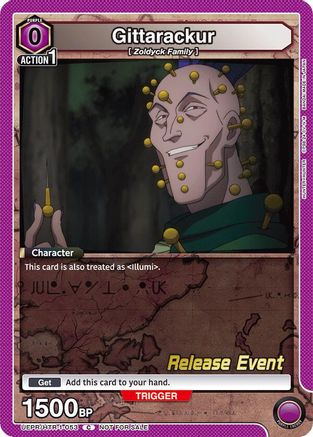 Image of Gittarackur (UEPR/HTR-1-053) - UE02BT HUNTER X HUNTER Release Event Cards