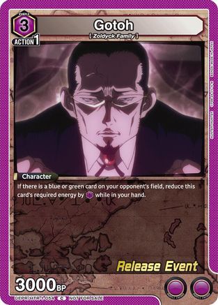 Image of Gotoh (UEPR/HTR-1-054) - UE02BT HUNTER X HUNTER Release Event Cards