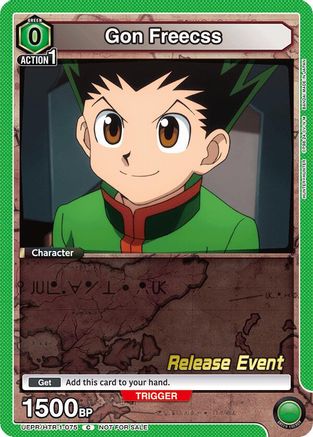 Image of Gon Freecss (075) (UEPR/HTR-1-075) - UE02BT HUNTER X HUNTER Release Event Cards