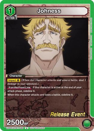 Image of Johness (UEPR/HTR-1-080) - UE02BT HUNTER X HUNTER Release Event Cards