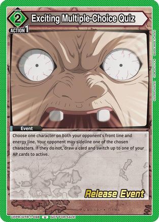Image of Exciting Multiple-Choice Quiz (UEPR/HTR-1-098) - UE02BT HUNTER X HUNTER Release Event Cards
