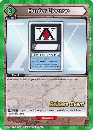 Image of Hunter License (UEPR/HTR-1-099) - UE02BT HUNTER X HUNTER Release Event Cards