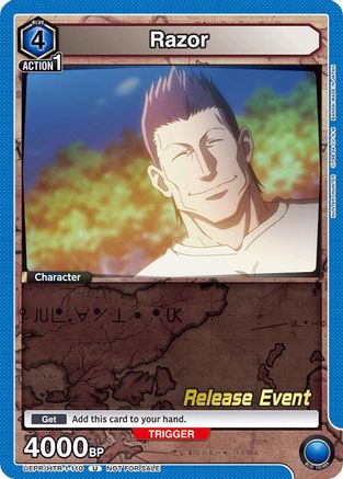 Image of Razor (110) (UEPR/HTR-1-110) - UE02BT HUNTER X HUNTER Release Event Cards