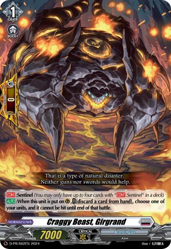 Image of Craggy Beast, Girgrand (D-PR/562EN) [D Promo Cards]