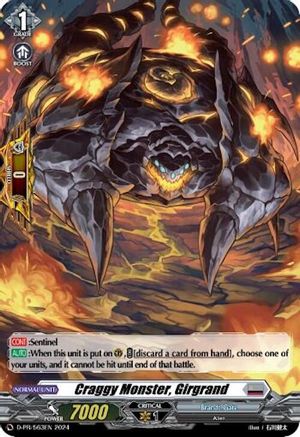 Image of Craggy Beast, Girgrand (Foil) (D-PR/563EN) [D Promo Cards]