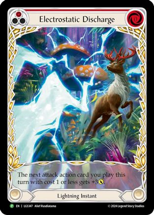 Image of Electostatic Discharge (Red) (Extended Art) [LGS347] (Promo)  Rainbow Foil