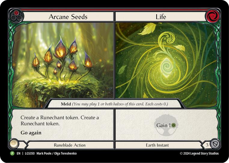 Image of Arcane Seeds // Life [LGS350] (Promo)  Cold Foil