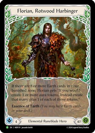 Image of Florian, Rotwood Harbinger [HER119] (Promo)  Rainbow Foil
