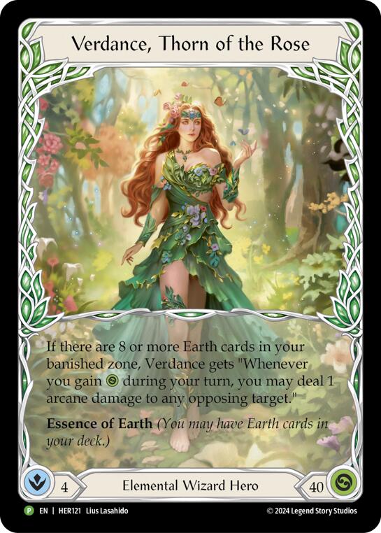 Verdance, Thorn of the Rose [HER121] (Promo)  Rainbow Foil