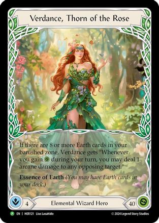 Image of Verdance, Thorn of the Rose [HER121] (Promo)  Rainbow Foil
