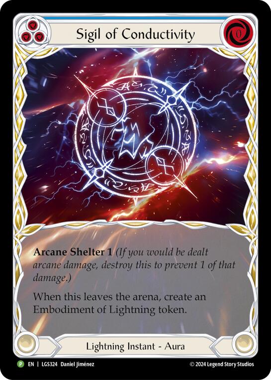 Image of Sigil of Conductivity (Extended Art) [LGS324] (Promo)  Rainbow Foil
