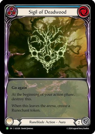 Image of Sigil of Deadwood (Extended Art) [LGS326] (Promo)  Rainbow Foil