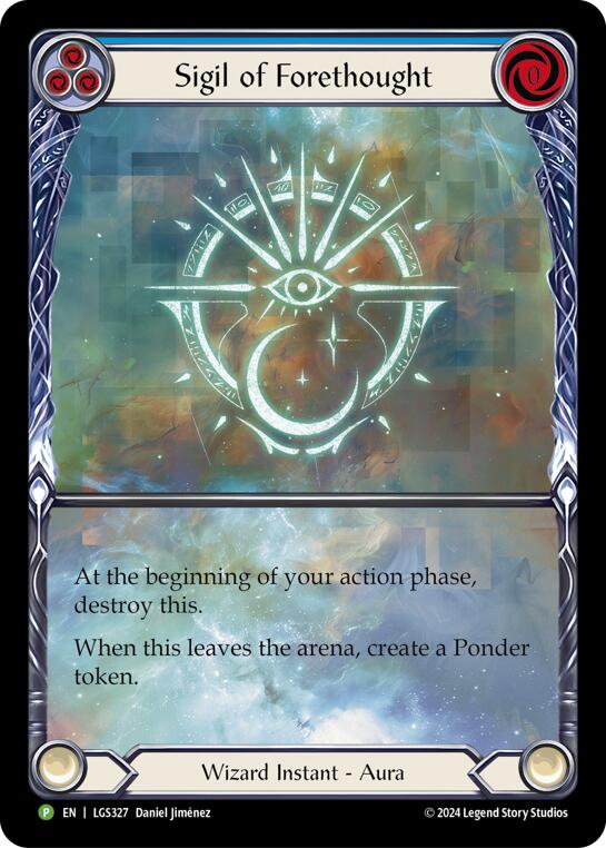 Sigil of Forethought (Extended Art) [LGS327] (Promo)  Rainbow Foil