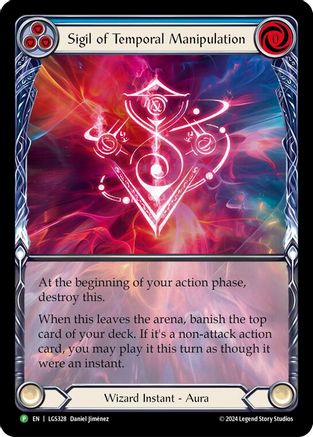 Image of Sigil of Temporal Manipulation (Extended Art) [LGS328] (Promo)  Rainbow Foil