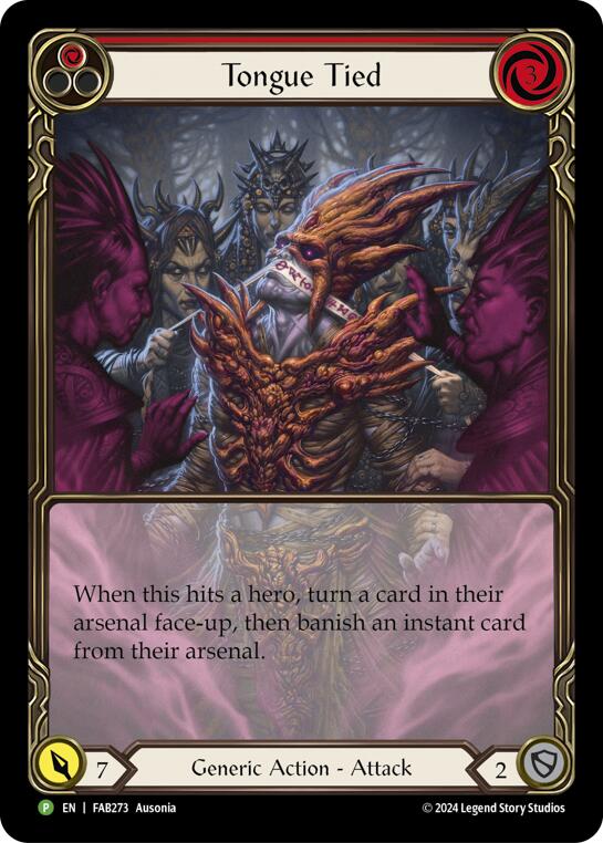 Image of Tongue Tied (Extended Art) [FAB273] (Promo)  Rainbow Foil
