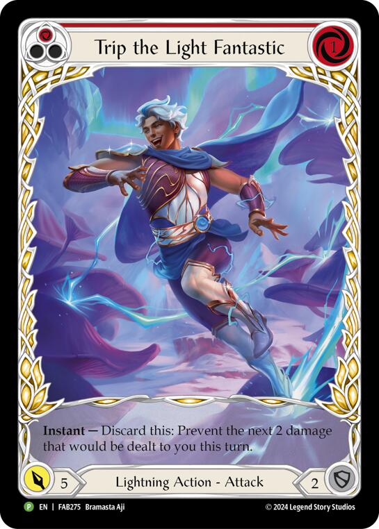 Image of Trip the Light Fantastic (Red) (Extended Art) [FAB275] (Promo)  Rainbow Foil