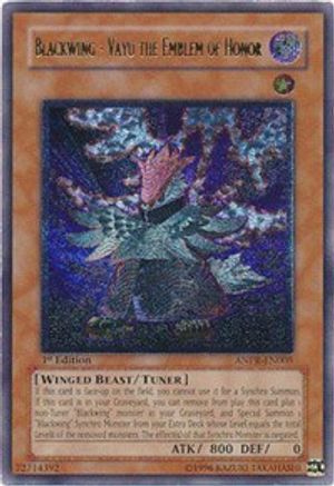 Image of Blackwing - Vayu the Emblem of Honor (UTR) [ANPR-EN005] Ultimate Rare