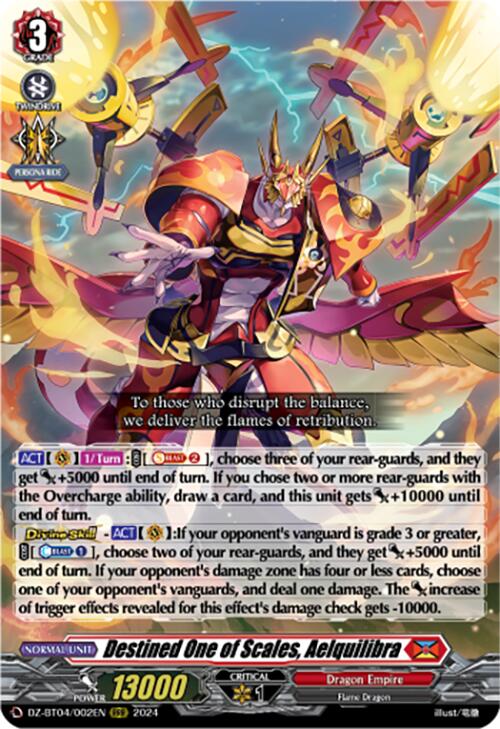 Image of Destined One of Scales, Aelquilibra (DZ-BT04/002EN) [Destined Showdown]