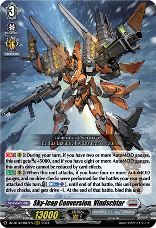 Image of Sky-leap Conversion, Vindschtar (DZ-BT04/007EN) [Destined Showdown]