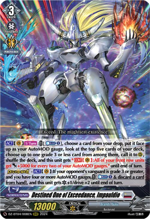 Image of Destined One of Exceedance, Impauldio (DZ-BT04/008EN) [Destined Showdown]