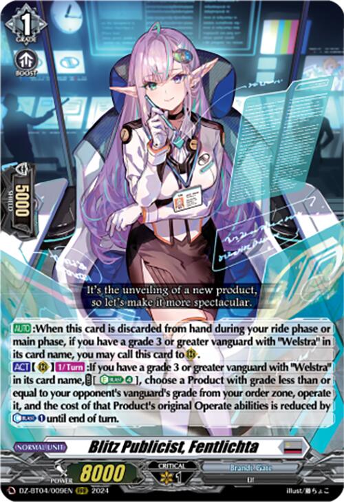 Image of Blitz Publicist, Fentlichta (DZ-BT04/009EN) [Destined Showdown]